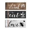 3Pcs Wall Decor Wooden Hanging Wall Sign Wooden Wall Art