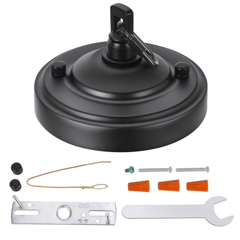 haultop 5.12 Inch Light Canopy Kit, Iron Ceiling Canopy Kit