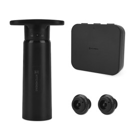 KITCHENDAO Wine Saver Pump with Sound Indicator，2 Vacuum Wine Stoppers and Storage Box, Reusable Wine Stoppers Preserver to Keep Wine Fresh