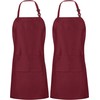 Utopia Kitchen 2 Pack Bib Apron, Adjustable with 2 Pockets,
