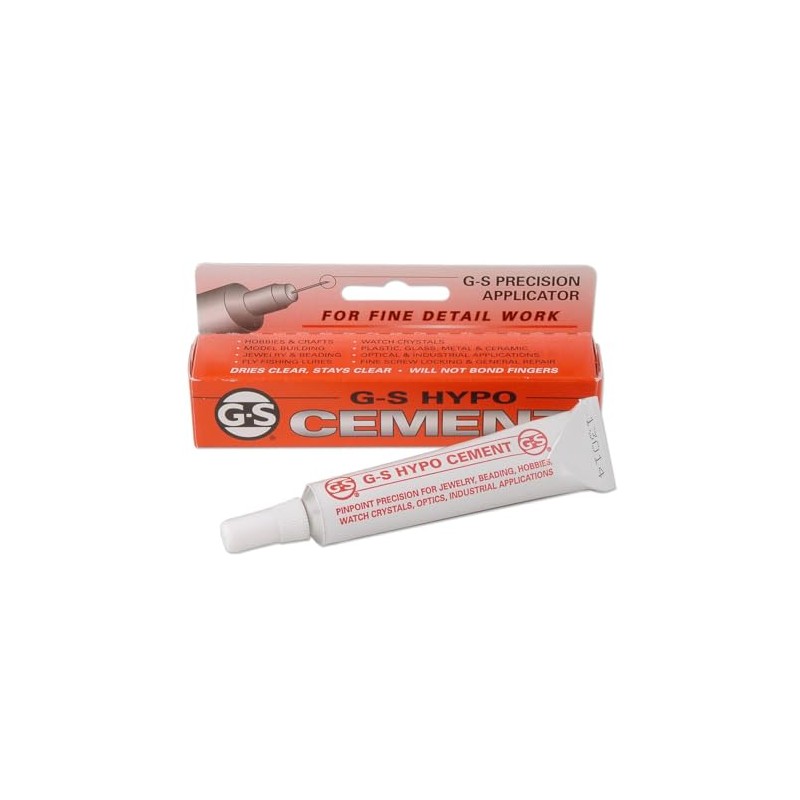 G-S Hypo-Tube Jewelers Cement Clear 1/3 oz (4)
