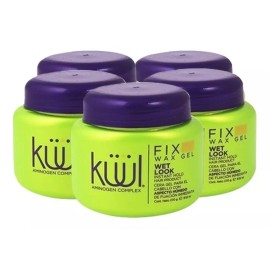Kuul 5 Piezas De Fix Me Wax Gel Wet Look Aspecto Humedo 270g