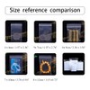 500pcs Grip Seal Bags 5 Mixed Size Reusable Poly Zip