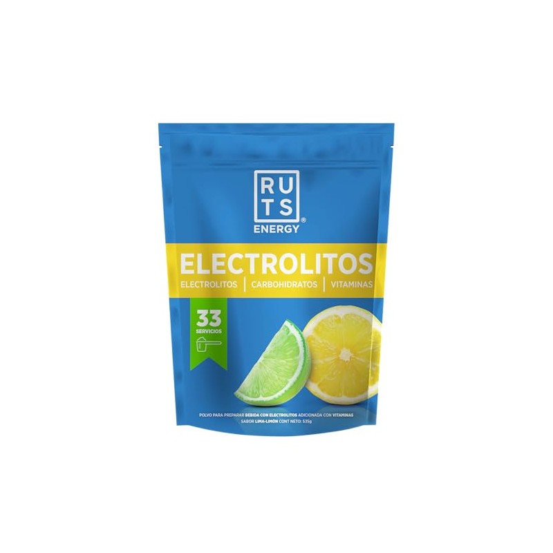 RUTS Energy ELECTROLITOS EN POLVO + VITAMINAS | SABOR LIMA-LIMÓN