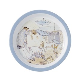 Petit Jour - Plate for Babies Ernet and Celestine, Blue, Diameter 18 cm - 6 M+ - Melamine
