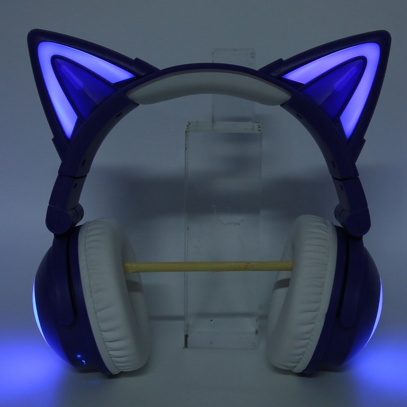 Cat Ear Bluetooth Headset Stereo Cute High Sensitivity Built in