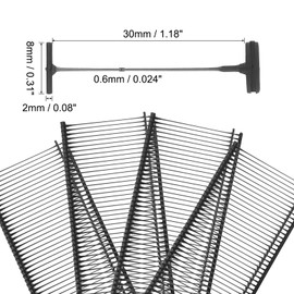 sourcing map 5000pcs Standard Tagging Gun Fasteners 30mm Tagging Barbs Pins PP Plastic Tag for Price Tagging Gun, Clothing Tags Gun Attachments for Clothes Bag Fabric, Black