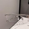88flix Korean Rimless Glasses, Blue Light Cut, Unisex, For PC,