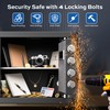 1.4 Cuft Home Safe for Money, 4 Locking Bolts Steel