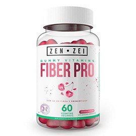 ZENZEI  FIBER PRO  60 Gomitas 100 Veganas Mejora tu Digestión y Salud Estomacal  Formuladas con Fibra de Inulina de Agave y Probióticos  Calidad...   