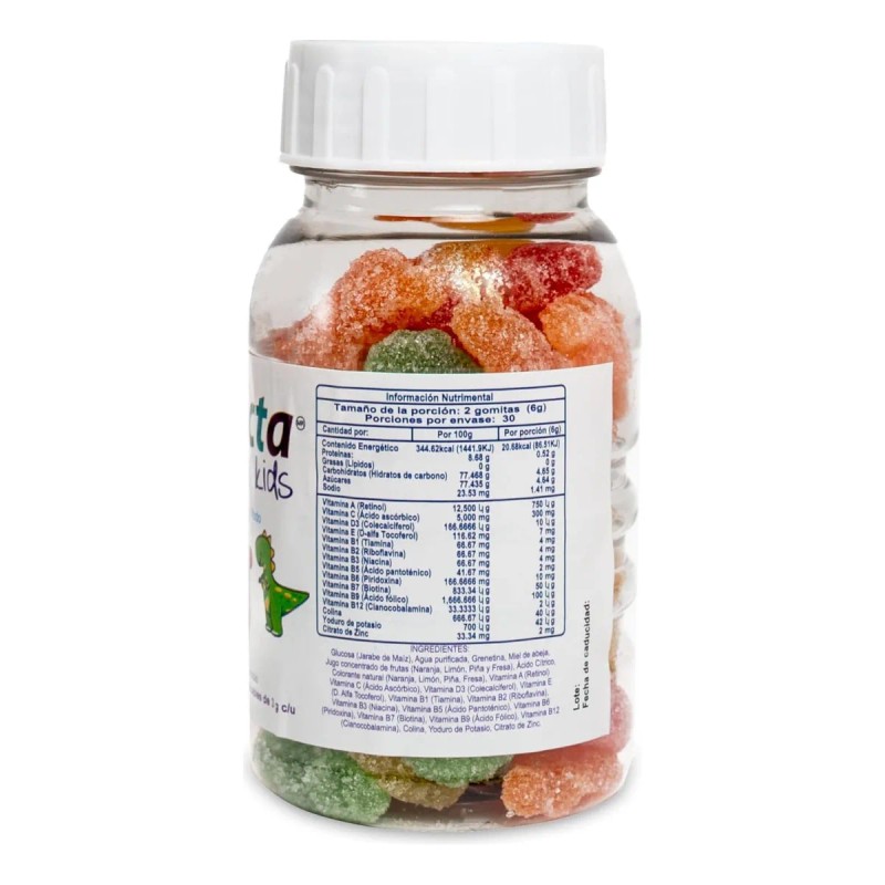 Gomitas Conecta, Vitaminas Para Niños, 60 Gomitas Kids Sabor Frutas