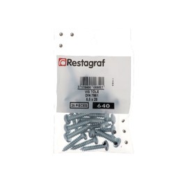 Restagraf 640 Sheet Metal Screw Zinc White 5.5 mm x 25 mm