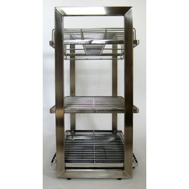 Zojila Patagonia 3 Tier Dish Rack, Brushed/Polished Stainless Steel