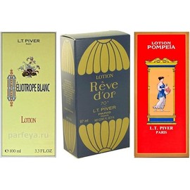 Pompeia + Reve D'or + Heliotrope Blanc by LT Piver Lotion EDT 3.3 oz (3 Pack)