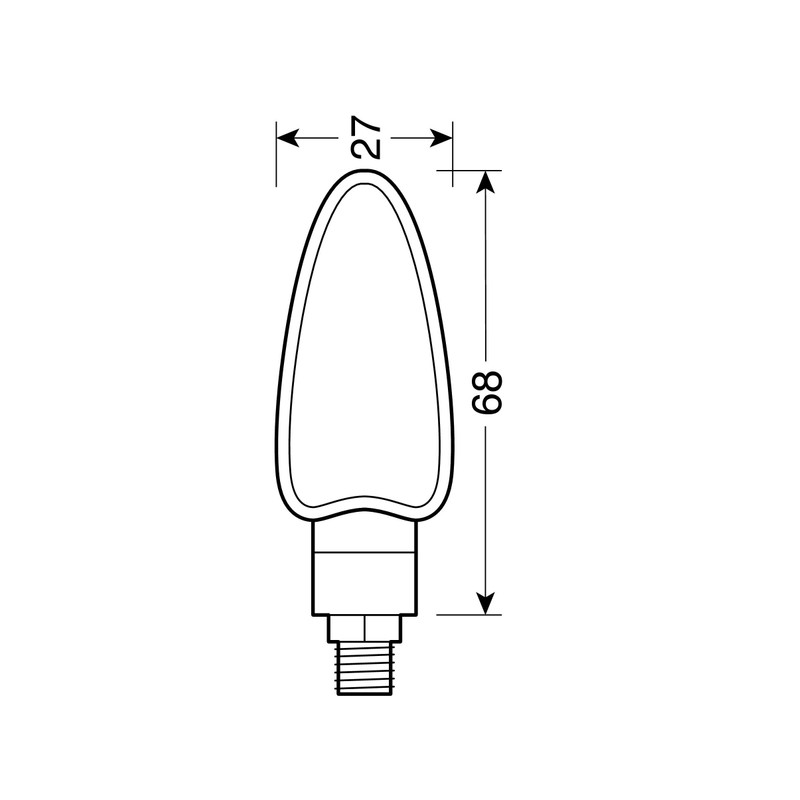 Osram Cp Black Arrows Arrow Mod Orange Glass Bulb
