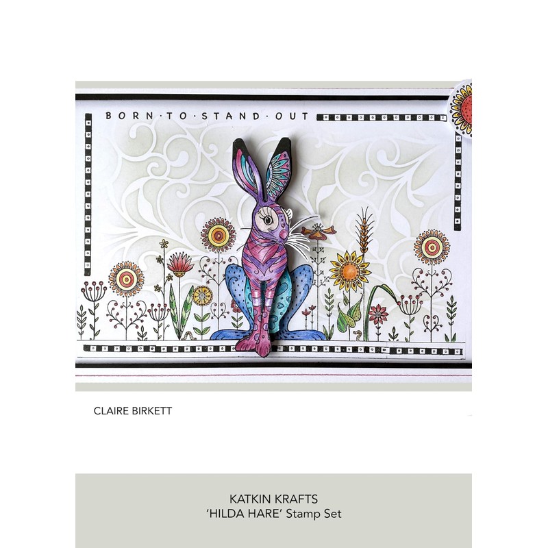 Katkin Krafts - A5 Hilda Stamp Set
