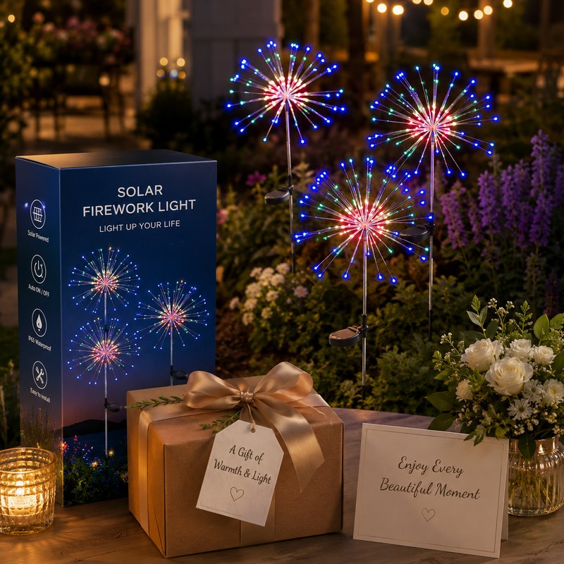 Solar Firework Garden Light for Outdoor Decor – Copper Wire