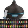 SACATR 550ml Oil Diffuser with 30x5 mL Essential Oils, Ultrasonic