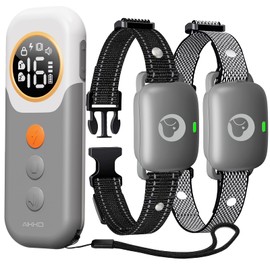 Aikko Dog Shock Collar 2 Dogs with Remote - 2400 Ft Waterproof Training Collar for Dogs Large Medium Small with 3 Modes, Beep Vibration Safe Shock, IP67 Waterproof Electric Collar for Dogs