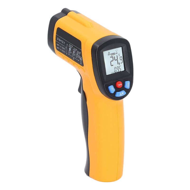 Industrial Infrared Thermometer LCD Digital Handheld Temperature Measuring Gun for