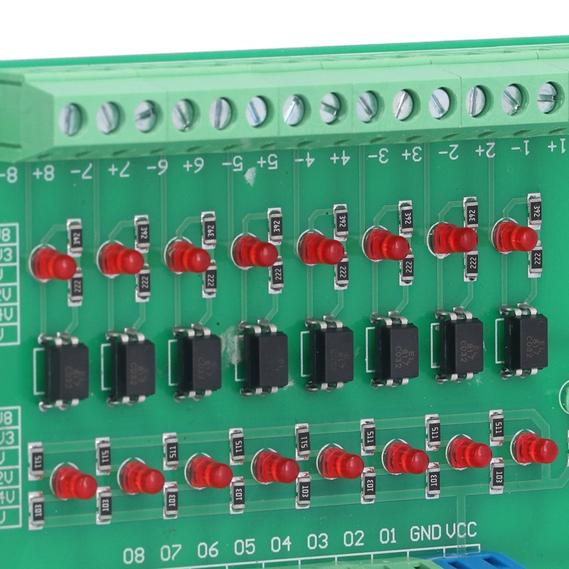Optical Isolation Module 24V to 5V 8 Channel Optocoupler PLC