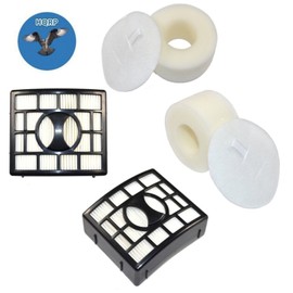 HQRP 2-Pack Filter Kit compatible with Shark Rotator NV800 NV800W NV801 NV802 NV803 UV810 Powered Lift-Away Speed Vacuum Cleaner (HEPA+ Foam & Felt)