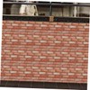 Operitacx 4pcs Brick Pattern Wall Decals Peel and Stick Wall