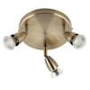 Saxby Amalfi 50W 3 Light Round Antique Brass Decorative Commercial