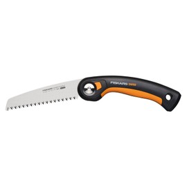 Fiskars Fiskars Plus Klapps?ge, Fr dicke St?mme und ?ste, 3 Schneidpositionen, Scharfes Power Tooth-Blatt, Grobzahnung, Blattl?nge: 15 cm, Schwarz/Orange, SW68, 1067552, Permanent