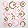 WANDfee® Wall Tattoo, Circles, Dots, 50 Stickers, Colour Choice For