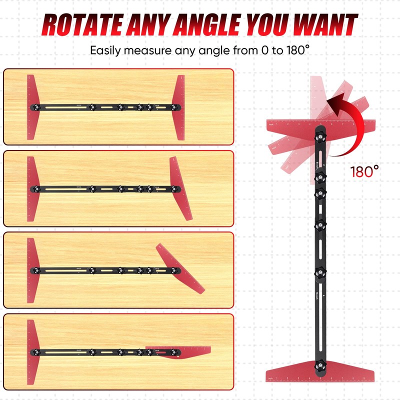 Stair Tread Template Tool - Solid Stair Tread Gauge, Stair