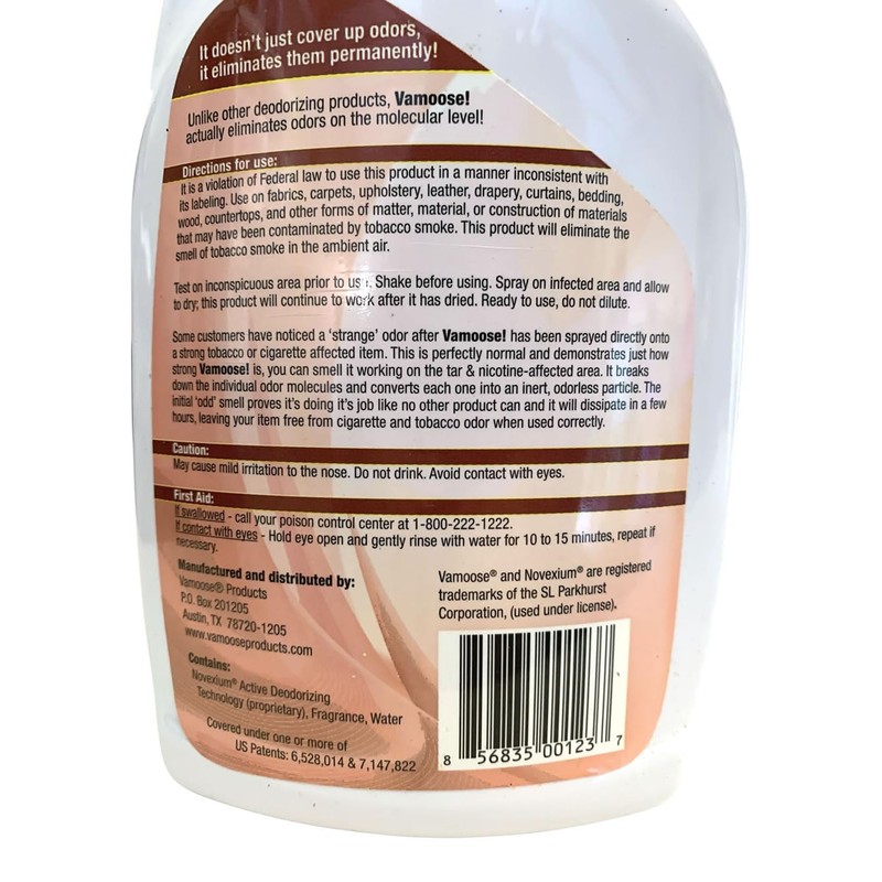 Vamoose! Smoke Odor Remover, New Car Scent, 32-Ounce Spray Bottle