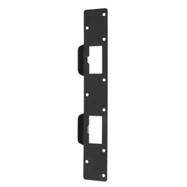 Door Strike Plate, Double Holes Steel Security Latch Strike, Door Security Reinforcement Kit, Front Door Security Devices Metal Striker Plates Door Latch Plate for Exterior