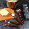 iwobi 4 Pcs Copper Measuring Spoons,Cooking Measuring Spoons Set with