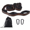 2 Pcs 5+1 Adjustable Loop Hammock Straps with 2 Black