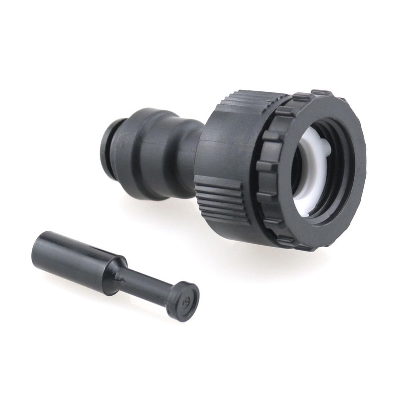 HJGarden 2 Sets Automatic Waterer Spray Fitting Black PE Quick