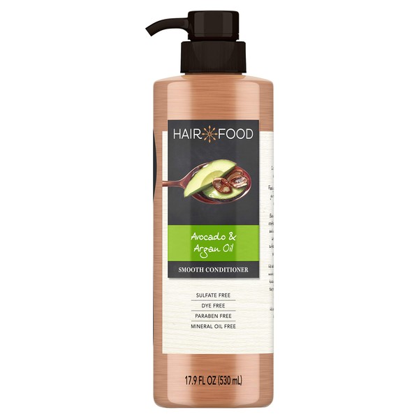 Sulfate Free Conditioner, Dye Free Smoothing Treatment, Argan Oil and Avocado, Hair Food, 17.9 FL OZ