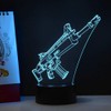 Optical Illusion 3D Weapon Night Light 16 Colours Different Remote