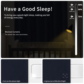 Easy-Going Blackout Curtains for Bedroom, Solid Thermal Insulated Grommet and Noise Reduction Window Drapes, Room Darkening Curtains for Living Room, 2 Panels(42x72 in, Navy)