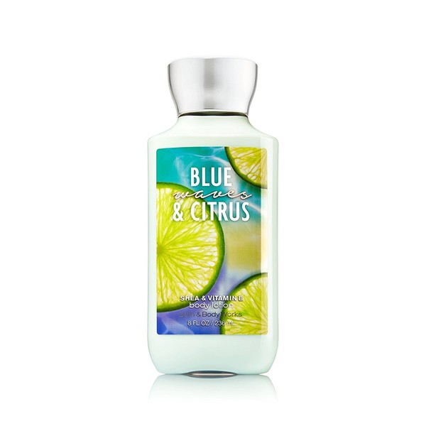 Bath and Body Works Shea andVitamin E Lotion Blue Waves Citrus 8 Ounce