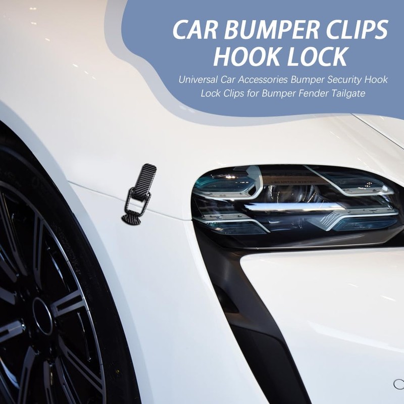 Kutyun 2PCS Bumper Clips, Quick Release Fastener Kit, Carbon Fiber