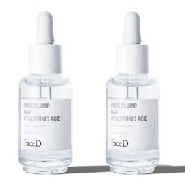 Face D - BI-PACK Pure Plump Serum für Gesicht und Hals Hyaluronsäure Sofort aufpolsternde Wirkung - 2 x 50 ml