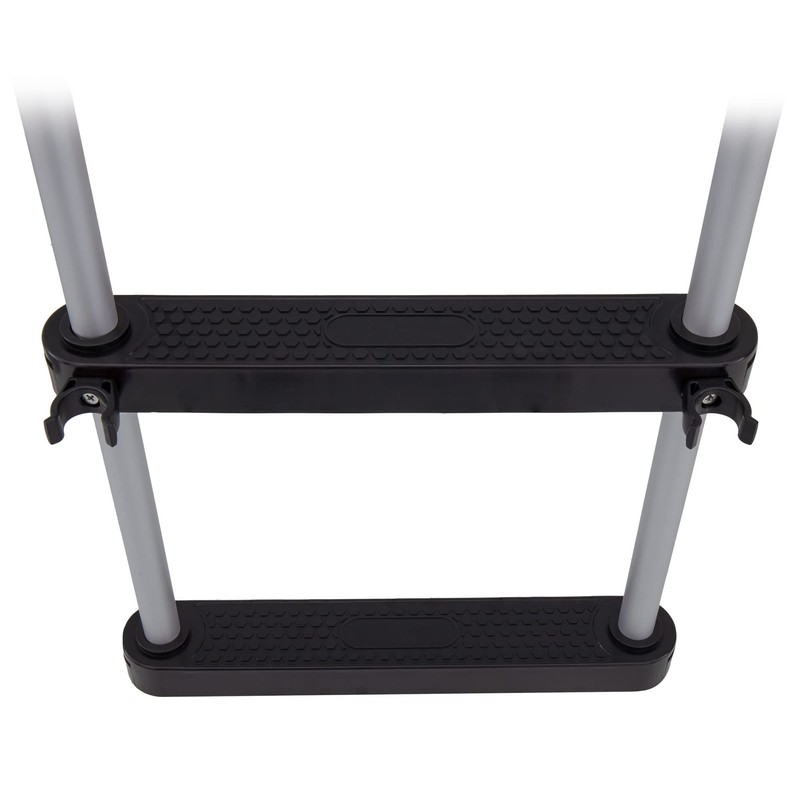 RecPro Marine Pontoon Boat 4 Step Folding Boarding Ladder AL-B4