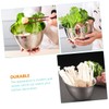 Zerodeko Stainless Steel Angled Vegetable Bowl Modern Buffet Serving Bowl