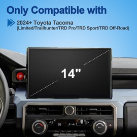Coleya Anti-Glare Matte Screen Protector for 2024 Tacoma (Limited/Trailhunter/TRD Pro/TRD Sport/TRD Off-Road) 14-inch Touchscreen, 9H Tempered Glass 2024 Tacoma Truck Accessories Anti-Fingerprint 14"