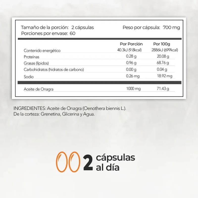 Aceite De Onagra (prímula) Femenino | 120 Softgels | Maklen