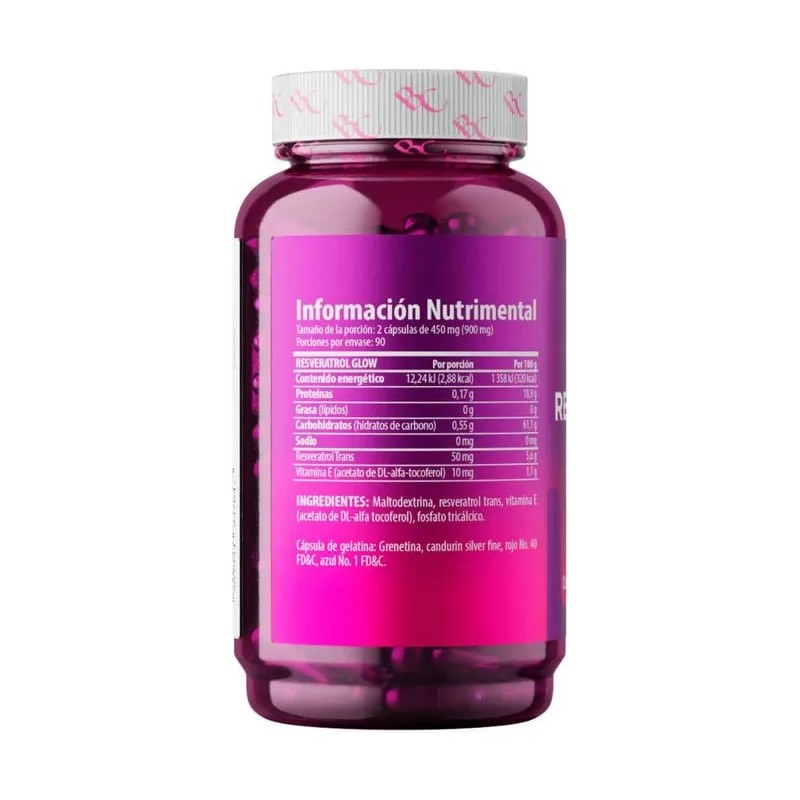Belacaps Solanum Resveratrol Glow 180 Cpsulas De 450 Mg Cu