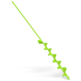 SYITCUN Auger Drill Bit for Planting - 2" X 32" Heavy-Duty Garden Auger Spiral Drill Bit - Bulb Planter Tool - 3/8" Hex Drive Drill