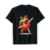 Dab Peach Dancing Dabbing Peach Fruit T-Shirt, black