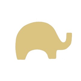Toy Elephant Cutout Unfinished Wood Circus Animal Peanuts Zoo Republican Dumbo MDF Shape Canvas Style 1 (18")